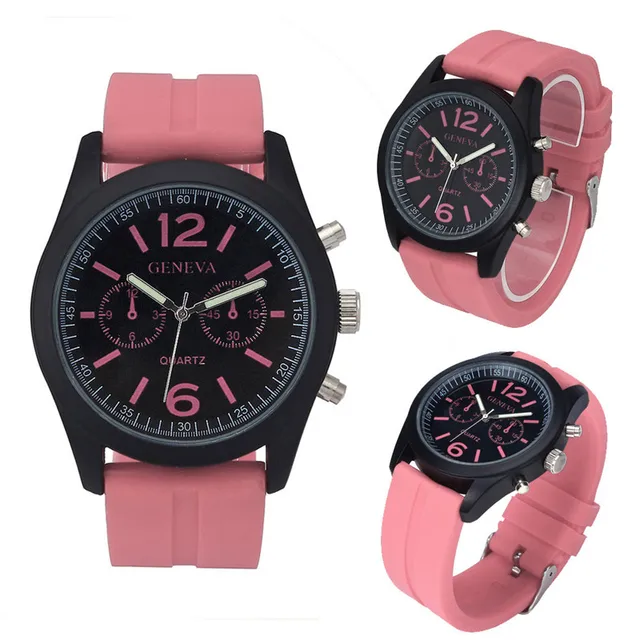 Geneva Fashion Unisex Watch Silicone Analog Quartz Sports Wrist Watch Women Men Geneva Fashion Unisex Watch Silicone Analog Quartz Sports Wrist Watch Women Men