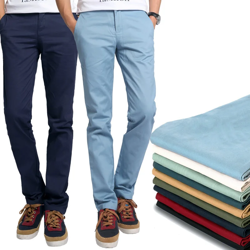 mens blue khakis