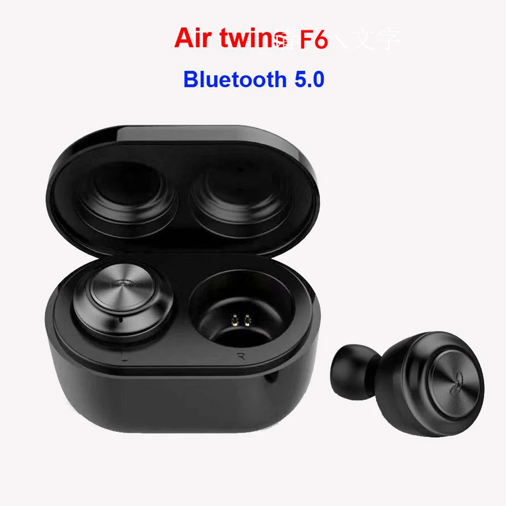 TWS F6 5 0 мини беспроводные Bluetooth наушники с микрофоном для зарядки стерео
