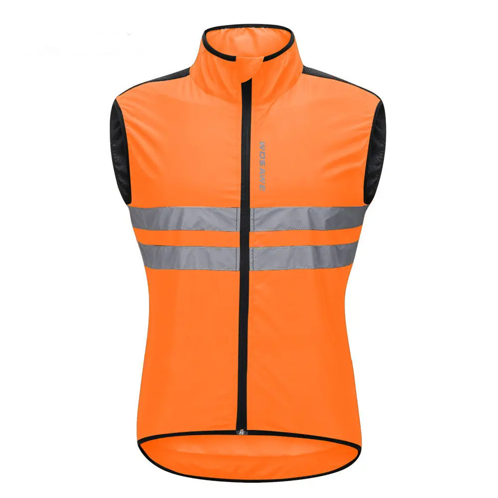 WOSAWE высокая видимость Велоспорт Джерси для мужчин лето защита от ультрафиолета светоотражающий дождь Водонепроницаемость велосипед для велосипедного спорта MTB Джерси - Цвет: BL205-O