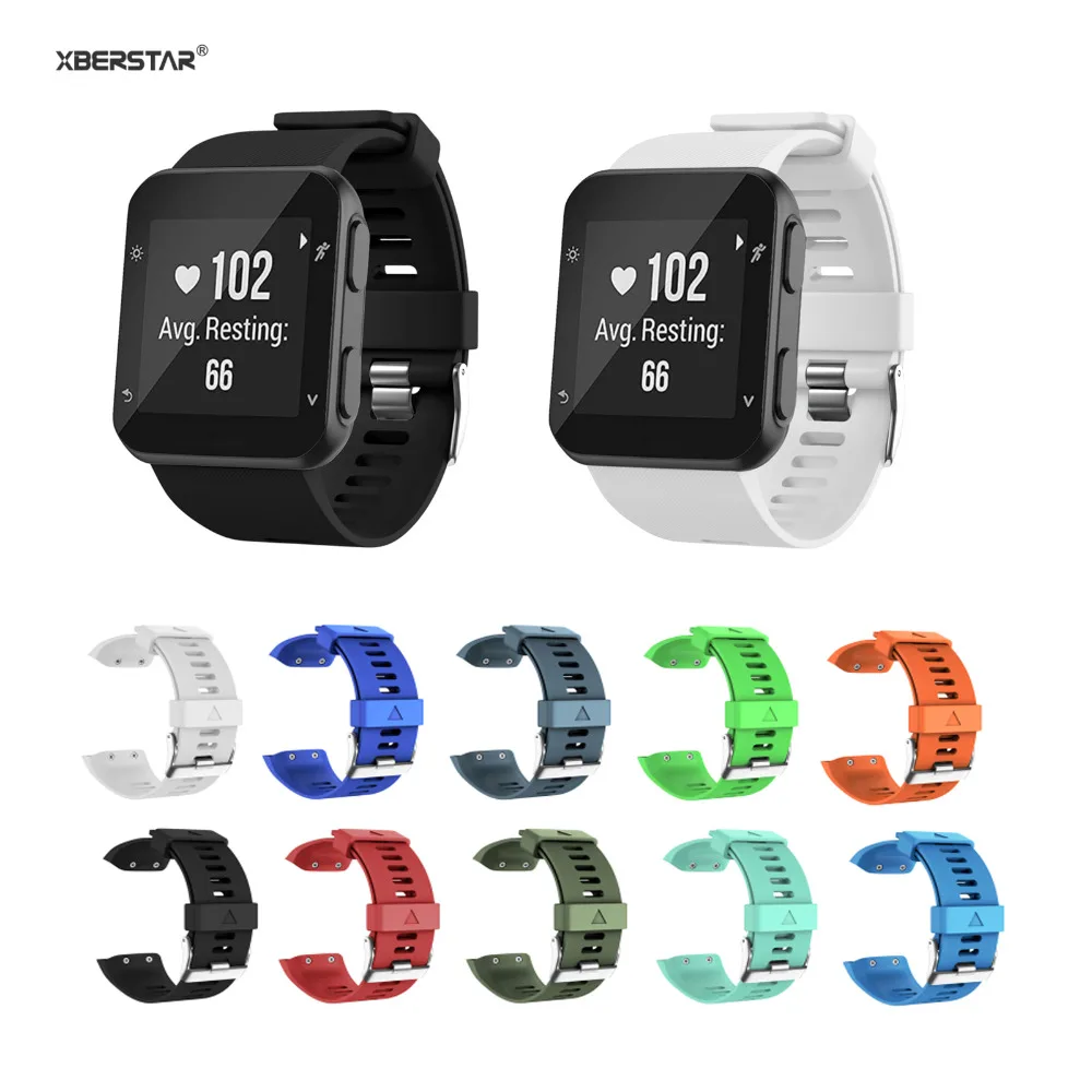 Ремешок XBERSTAR для смарт часов Garmin Forerunner 35 сменный силиконовый ремешок наручных