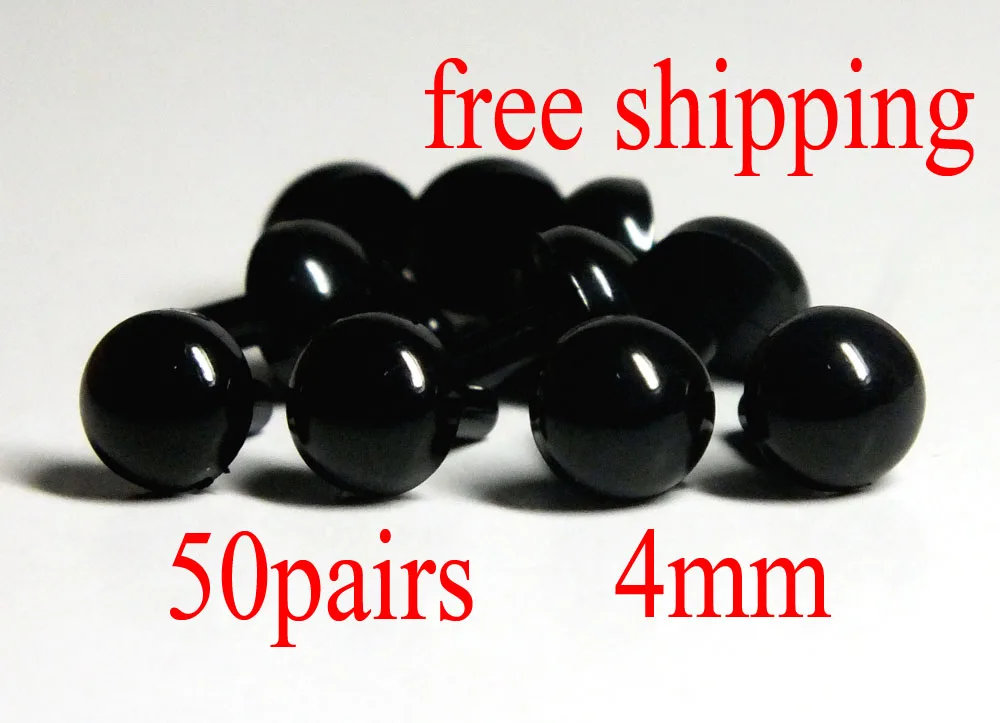 15mm Black Safety Eyes/Plastic Eyes - 20 Pairs