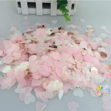 1,5 cm 10g(1000 Uds.) confeti de papel de forma de corazón mixto de oro rosa, globos, confeti de mesa, suministros para bodas