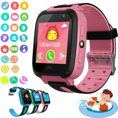 

Kids Smart Watch Anti-lost Safe GPS Tracker SOS Call Waterproof For Android iOS