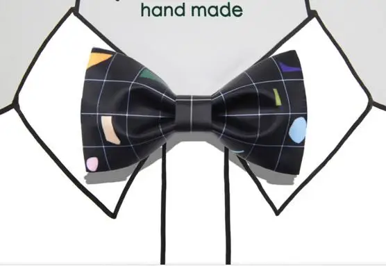 Галстук бабочка с принтом карманное полотенце для сундуков унисекс Британский клетчатый галстук-бабочка