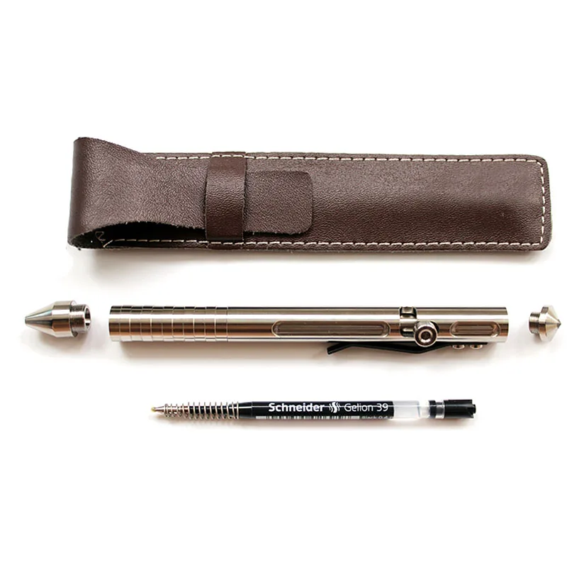 1 шт., портативная тактическая ручка-болт из титанового сплава, металлическая ручка для самозащиты, ручка для подписи на открытом воздухе, для кемпинга, для повседневного использования, карманный инструмент для защиты