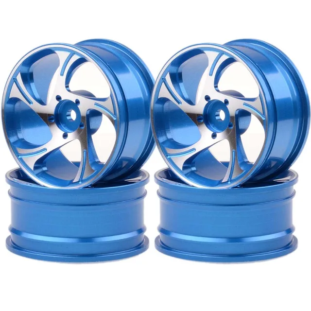 Best Offers 4P Aluminum On-Road Drift 5 Spoke Wheels/Rims 1058 For RC 1/10 Sakura HSP Tamiya