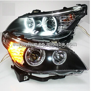

For BMW 2004 to 2008 Year E60 523i 525i 530i Head Light CCFL Angel Eyes original car without HID kit