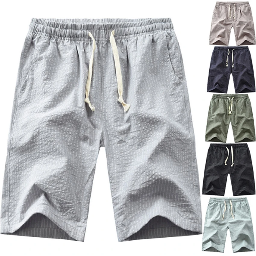 Лето новая мужская одежда однотонные Модные мужские Пляжные штаны 6 цветов шорты большие 3XL брюки для отдыха мужская одежда брюки