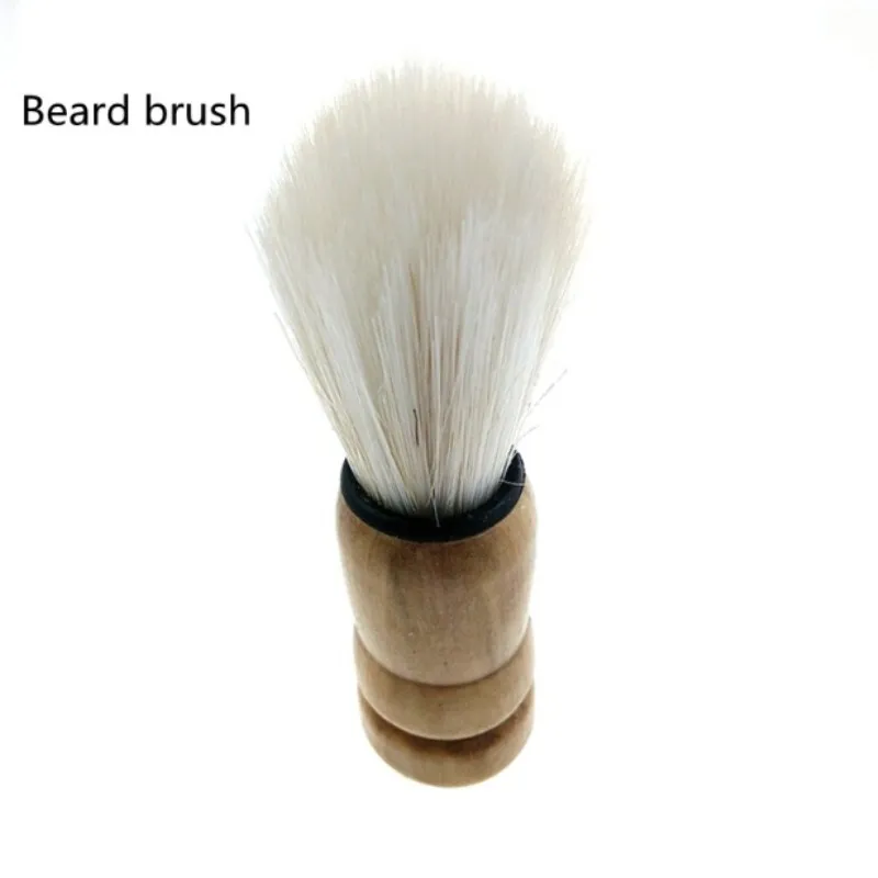 1 pc High quality professional wooden handle pig mane brush brush beard