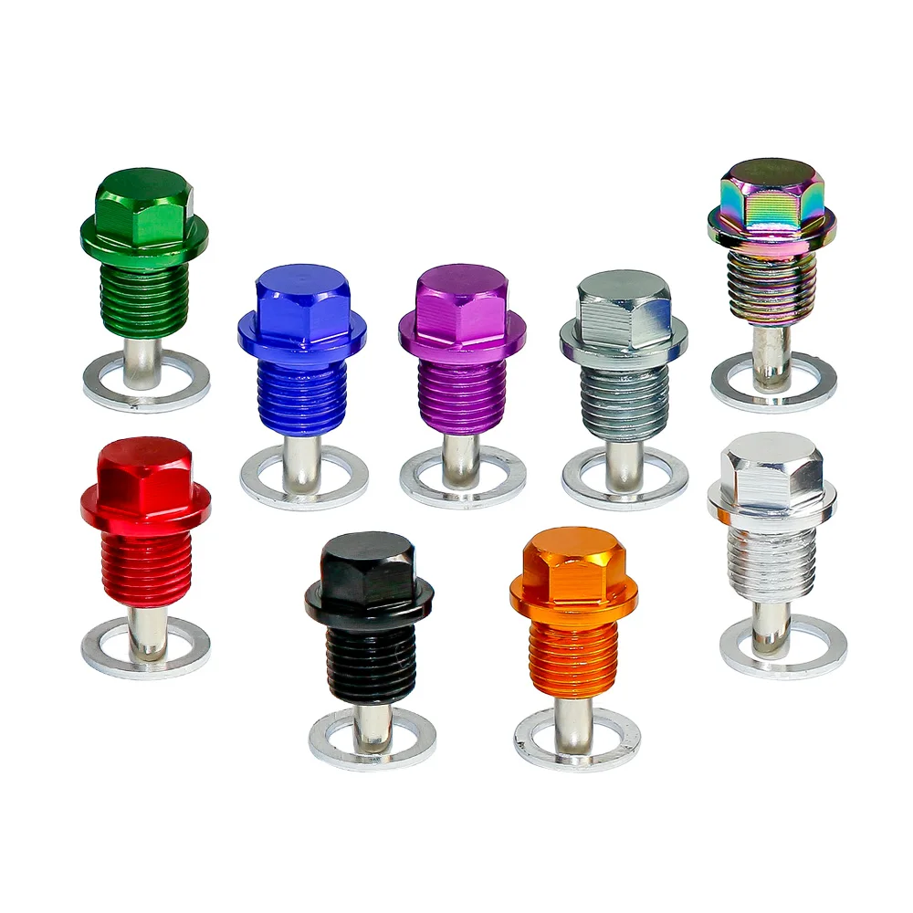 Oil drain plug M14*P1.5MM Engine Dress Up Magnetic Oil Drain Plug Package Oil Sump drain plug For Most Cars With M14*P1.5MM thread