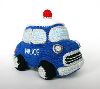 

crochet toys amigurumi police car model number 0907