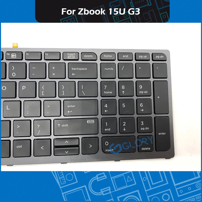 Новая клавиатура для ноутбука hp Zbook 15 G3 клавиатура с заменой подсветки