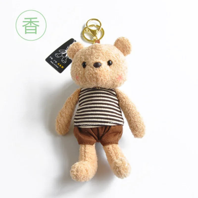 

High Quality15CM Dressing teddy bear Stuffed Animals Bear Plush Toys Teddy Bear Doll Lovers Birthday Baby Gift