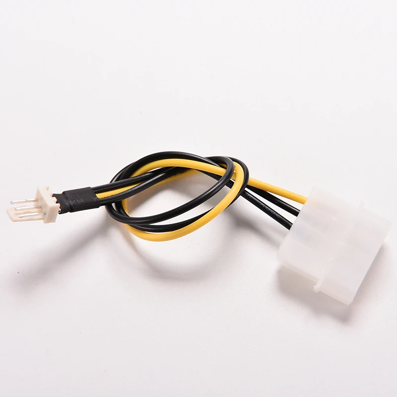 High Quality 2PCS 20cm 4 Pin IDE to 3 Pin Computer CPU/Case Fan Power