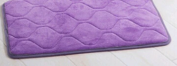 Очень большой Противоскользящий коврик для ванной из пены с эффектом памяти, супер мягкие коврики для ванной, коралловый бархат, нескользящий абсорбирующий большой ковер - Цвет: purple grid