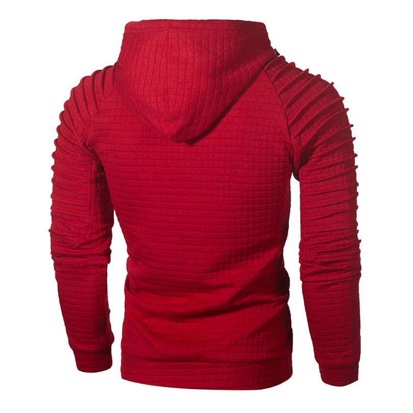  New Fashion Men's Autumn Winter Long Sleeve Plaid Hoodie Hooded Sweatshirt Top Tee Outwear Blouse Sweatshirt Outwear #4F04 (3)