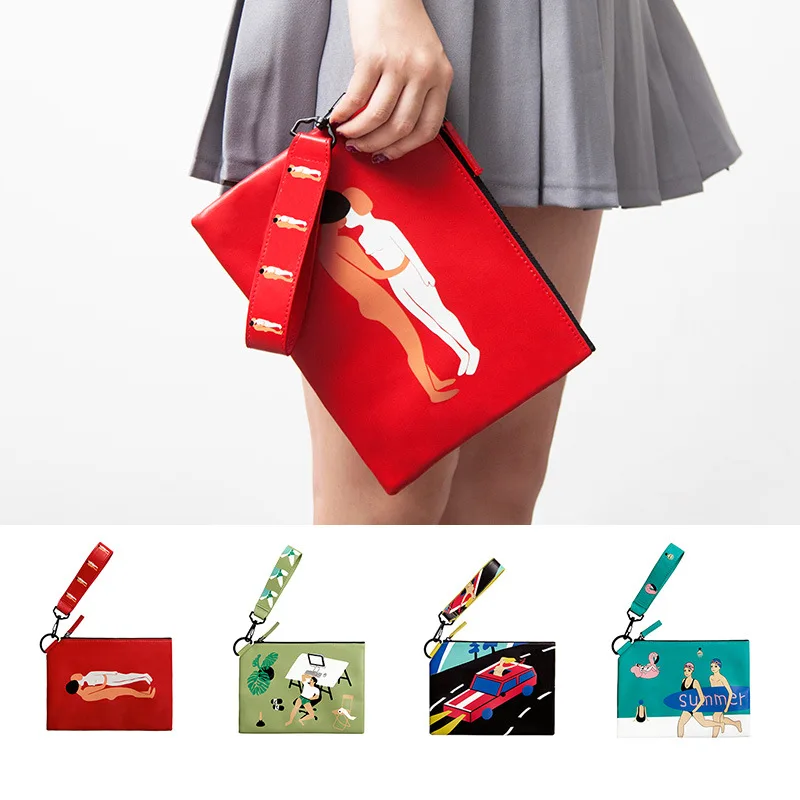 Brand YIZI Creative Women Holiday Series Day Clutches Novelty Kissing