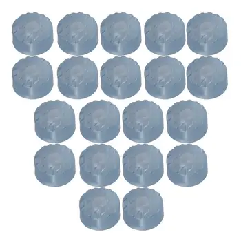 

Transparent Purple Round Rubber Cabinet Furniture Feet Bumpers Protector Pads Washer Protectors Pack of 20