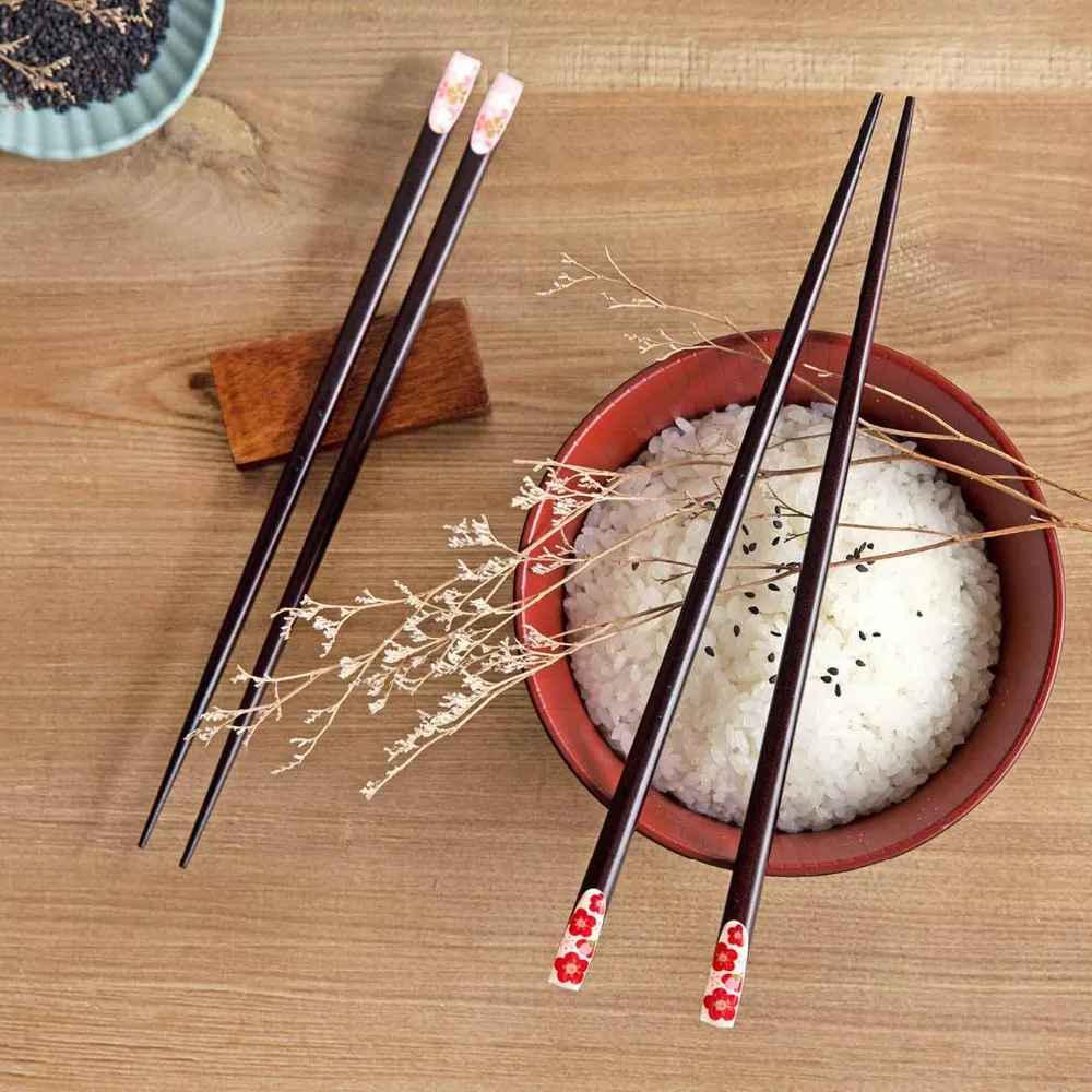 OTHERHOUSE 1Pair Wood Japanese Chopsticks Traditional Natural Chopsticks Sushi Chop Sticks