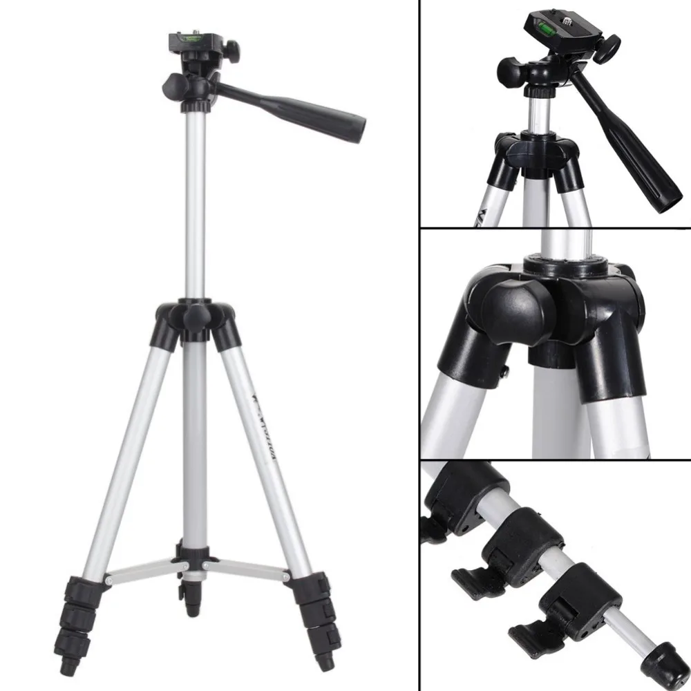 

Universal Portable Tripod 4 Sections Tripod+Phone Holder For Cellphone Smartphone Canon Sony Nikon Compact Camera