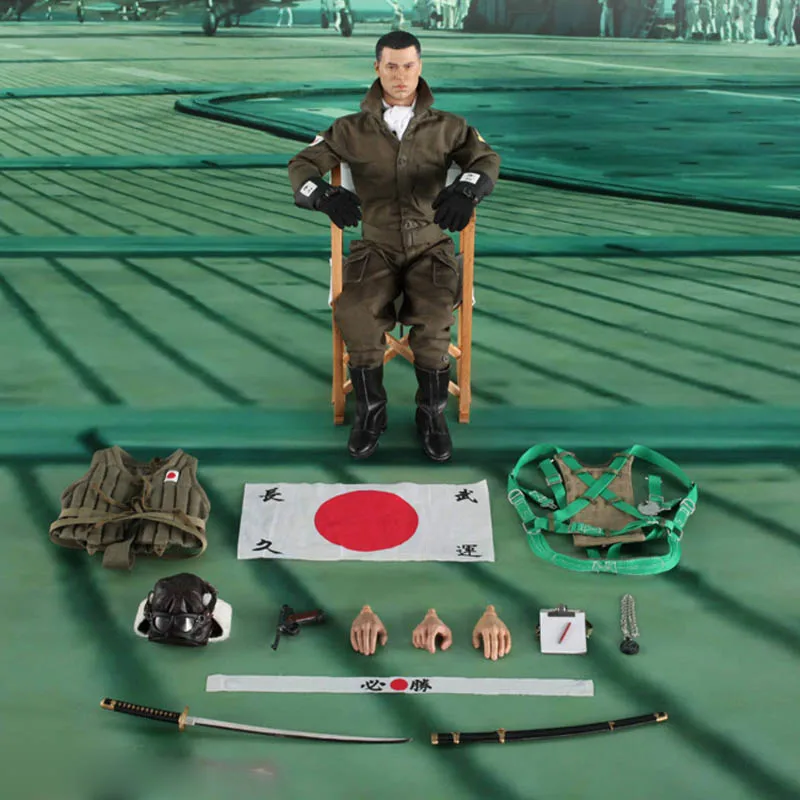 1/6 Scale Toys 3R JP627 Imperial Japanese Navy Zero Fighter Pilot Kageyam limited version action figure new box Collection m3n 1/6 Scale Toys 3R JP627 Imperial Japanese Navy Zero Fighter Pilot Kageyam limited version action figure new box Collection m3n