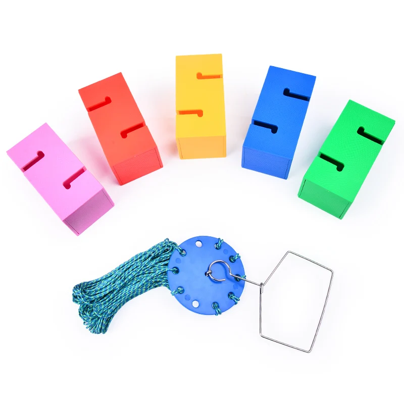 low cost  Kids School Together to Build Tower Games Kindergarten Teamwork Outdoor Fun Sports Toy Children Kid