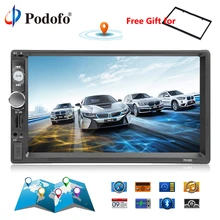 Podofo 2din Car Radio 7″ GPS Navigation audio Radio Bluetooth Autoradio MP5 Player Car Stereo USB SD Multimedia Rear View Camera
