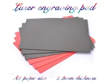A4 folha de borracha do laser 2.3mm para a impressão de gravura aferidor selo diy artesanato corte por gravador a laser para fazer selo placa de borracha