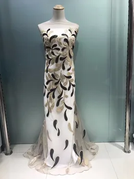 

10 colors fashionable ZH-121690 African French Lace Fabric with good Quality for bridal dress