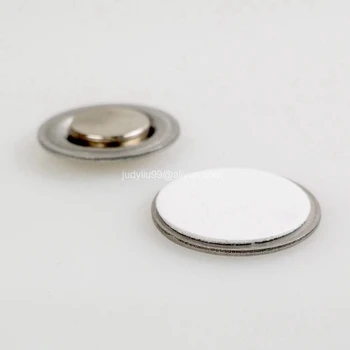 

100pcs Round Magnet Badge Holder Magnetic Fastener ID Badge Holer Name Tag with Adhesive