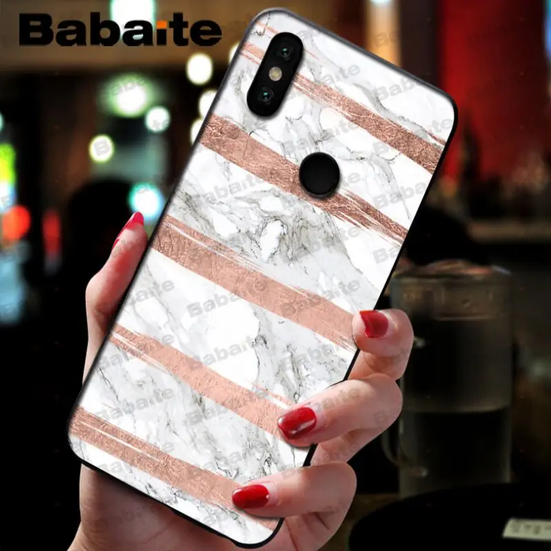 Fashion Geometric Splice Pattern Marble gold pink marble stone