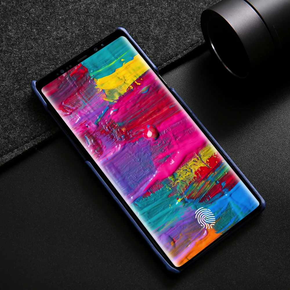 Note9 роскошный чехол из натуральной кожи для samsung Galaxy Note 9 чехол из крокодиловой воловьей кожи Модный чехол для samsung Note 9 чехол