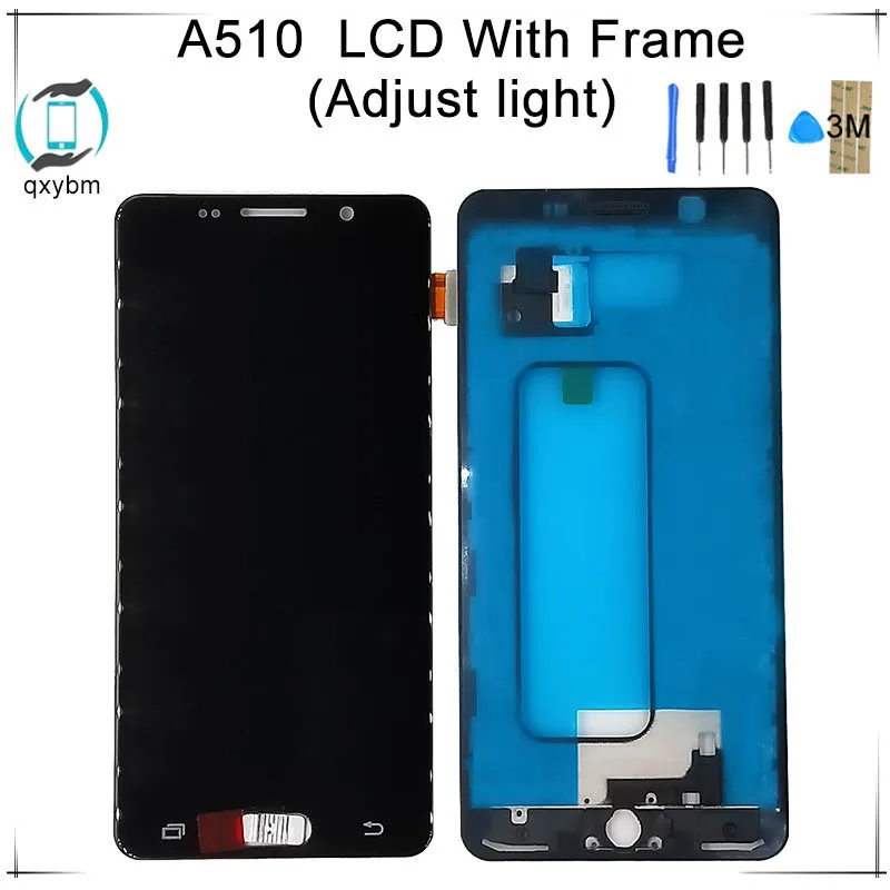 

5.2" Can Adjust Brightneed TFT LCD For Samsung For Galaxy A5 2016 A510 A510F A510M LCD Display Touch Screen With Frame Digitizer