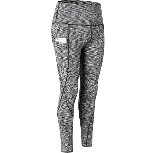 Женский комплект из 2 предметов для йоги, открытая спина, без рукавов, невидимый карман, штаны для йоги, топ, женская футболка, спортивные облегающие леггинсы, брюки - Цвет: Gray-black pants