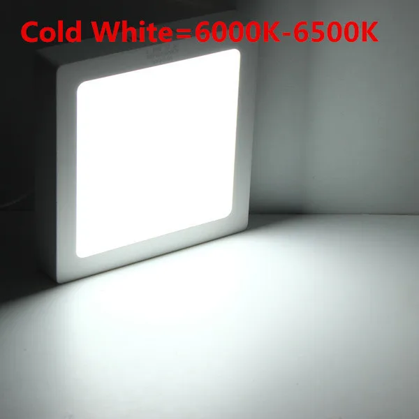 Teto + Led Luz do Painel Quadrado Levou Superfície Montado Downlight Driver Frete Grátis 22pcs 9w Ac85-265v 5 22pcs 9W AC85-265V Quadrado Levou Superfície Luz