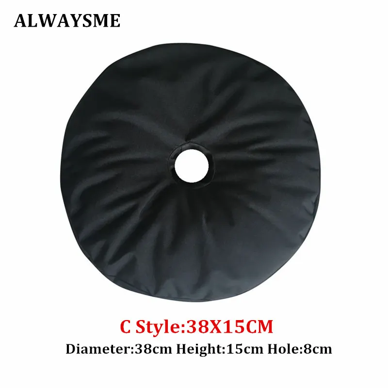 ALWAYSME 46x15 см отверстие 8 см патио зонтик основы вес мешок с большим отверстием для песка Эргономичная подставка добавить вес 10-15кг песок