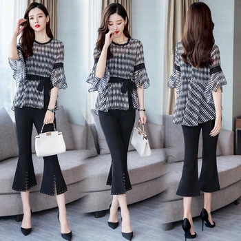 

Trendy Women Two Piece Outfits Office Lady Year-old Female Costume Conjunto Feminino Woman Suit Ensemble Femme Survetement