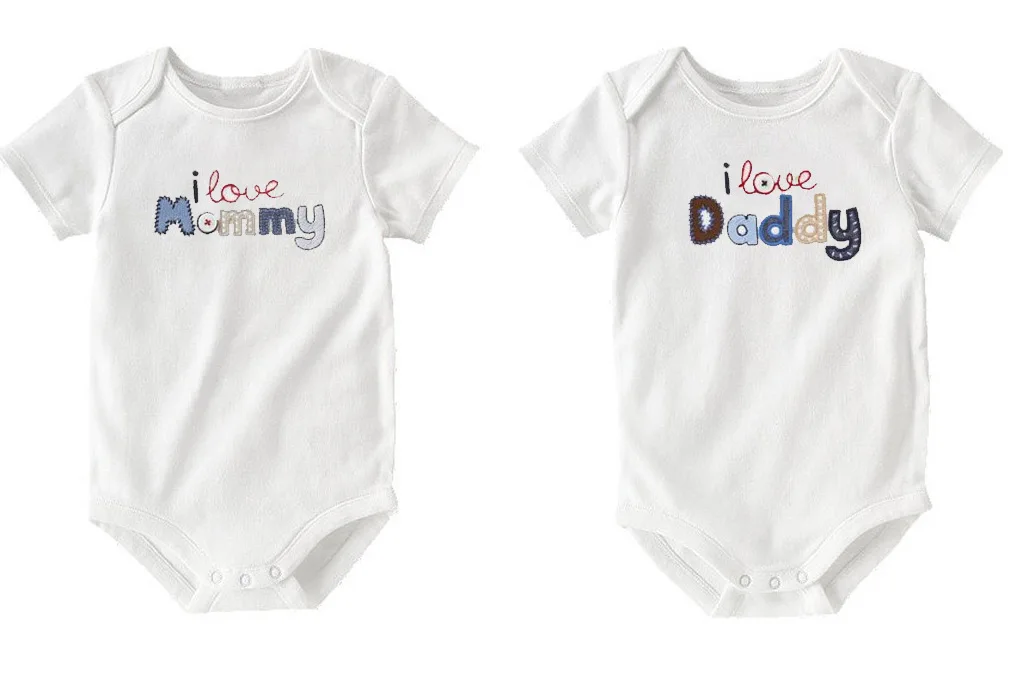 Детская одежда из 2 предметов для новорожденных Детская парная одежда летние детские комбинезоны с короткими рукавами и буквами