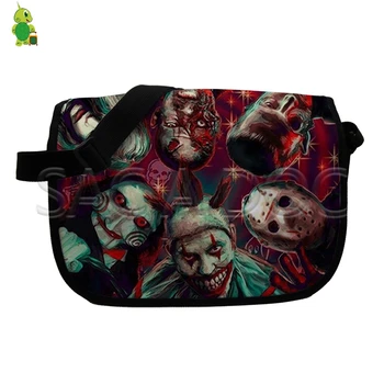 

Horrible Killers Jason/Freddy/Nun Messenger Bag for Teenage Boys Girls Crossbody School Bags Women Men Travel Shoulder Bags