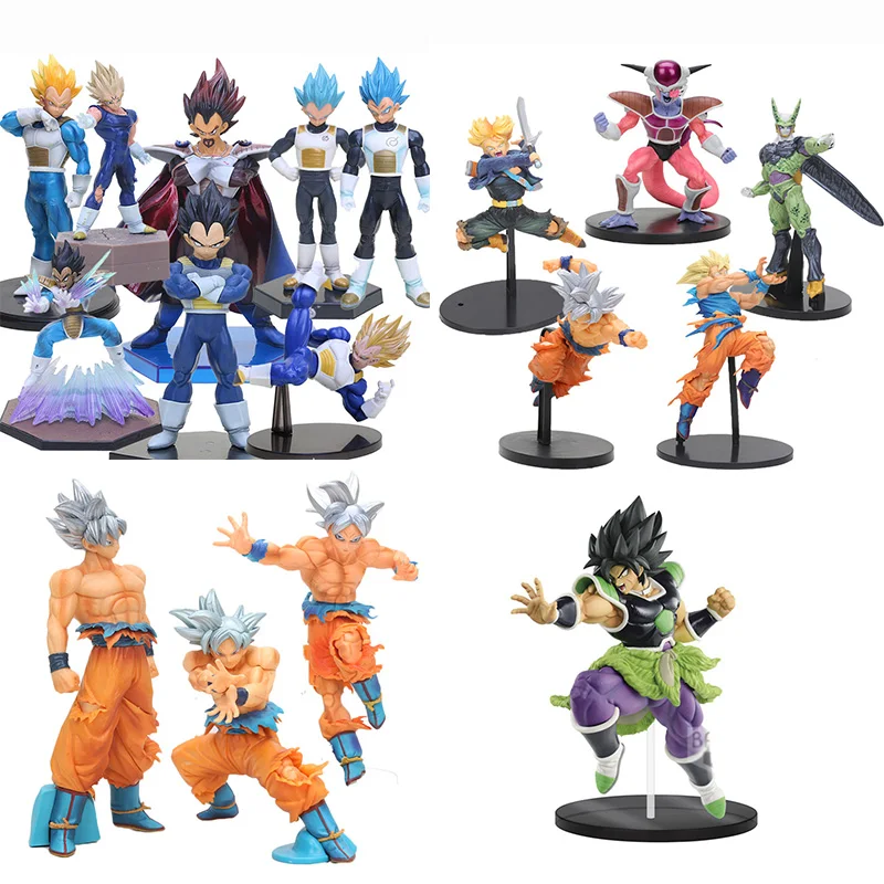 

Anime Dragon Ball Movie DBZ FZ ZERO Broli Broly Vegeta Super Saiyan Goku BWFC trunks Pvc Action Figure Celloction Model Toys
