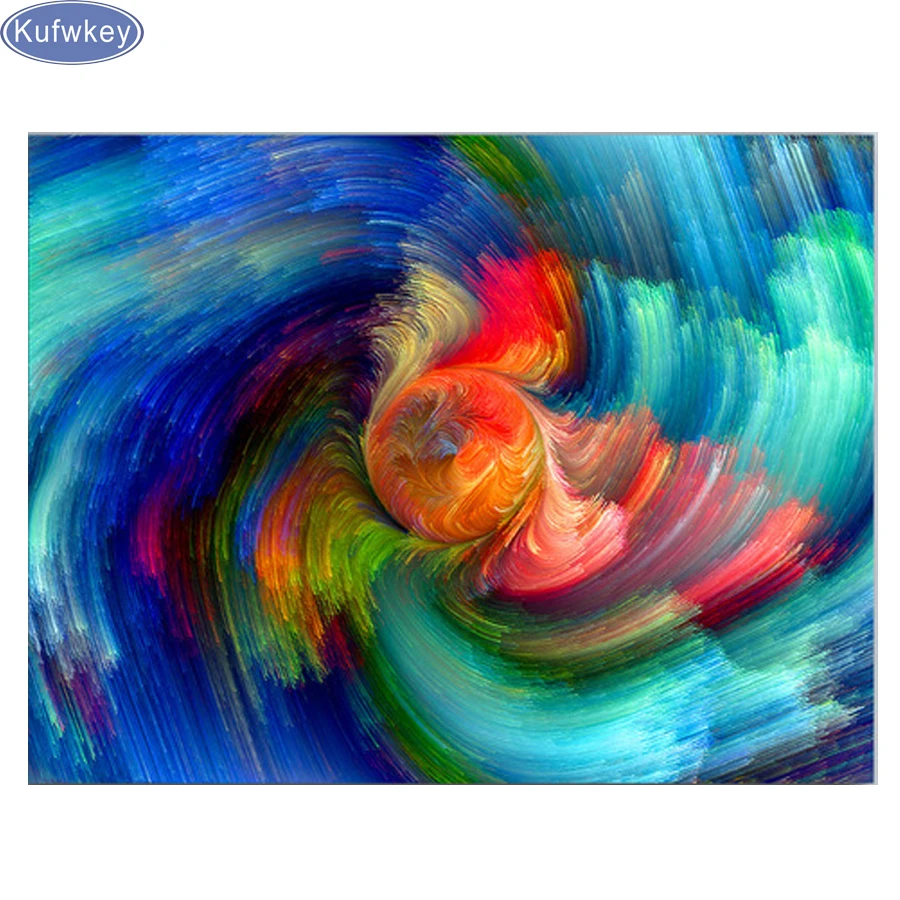 

5D Diy diamond painting cross stitch"Colored line clouds"home decoration,crafts, mosaic diamond embroidered rhinestones,flower