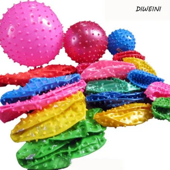

1 Pcs/set colorful New Thick Inflatable Beach fitness massage ball toys for children random