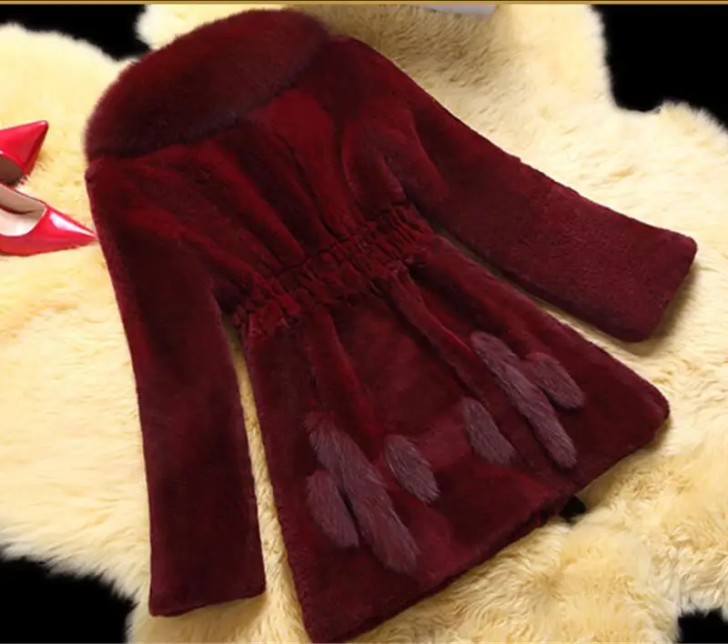 Épaississement Nouveau Noir Survêtement Long Femmes Slim Fausse Parkas En D'hiver Hiver Veste Fourrure ivoire Parka Femelle Chaud Noir bourgogne 2018 Oaired Manteau wYBOqfxw