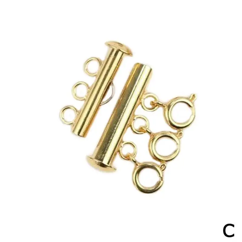 5 шт. многослойное ожерелье для распутывания, многослойное ожерелье с застежкой для женщин и девочек, Лидер продаж, ювелирные аксессуары - Цвет: C
