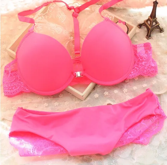 Hot 2018 6 Color Sexy Elegant Bra and Panty Set Women Bras Underwear Lady  push up bra sets brief set lingerie set panty sets