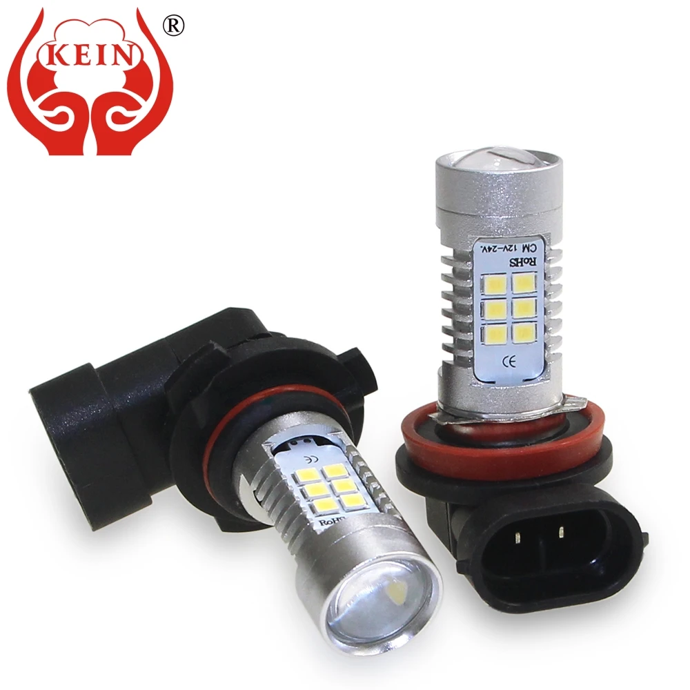 

KEIN 2PCS 9005 led 9006 H8 H11 led fog Bulb HB3 HB4 2835 21smd auto Fog light Driving DRL Daytime Running Lamp Vehicle 12V White