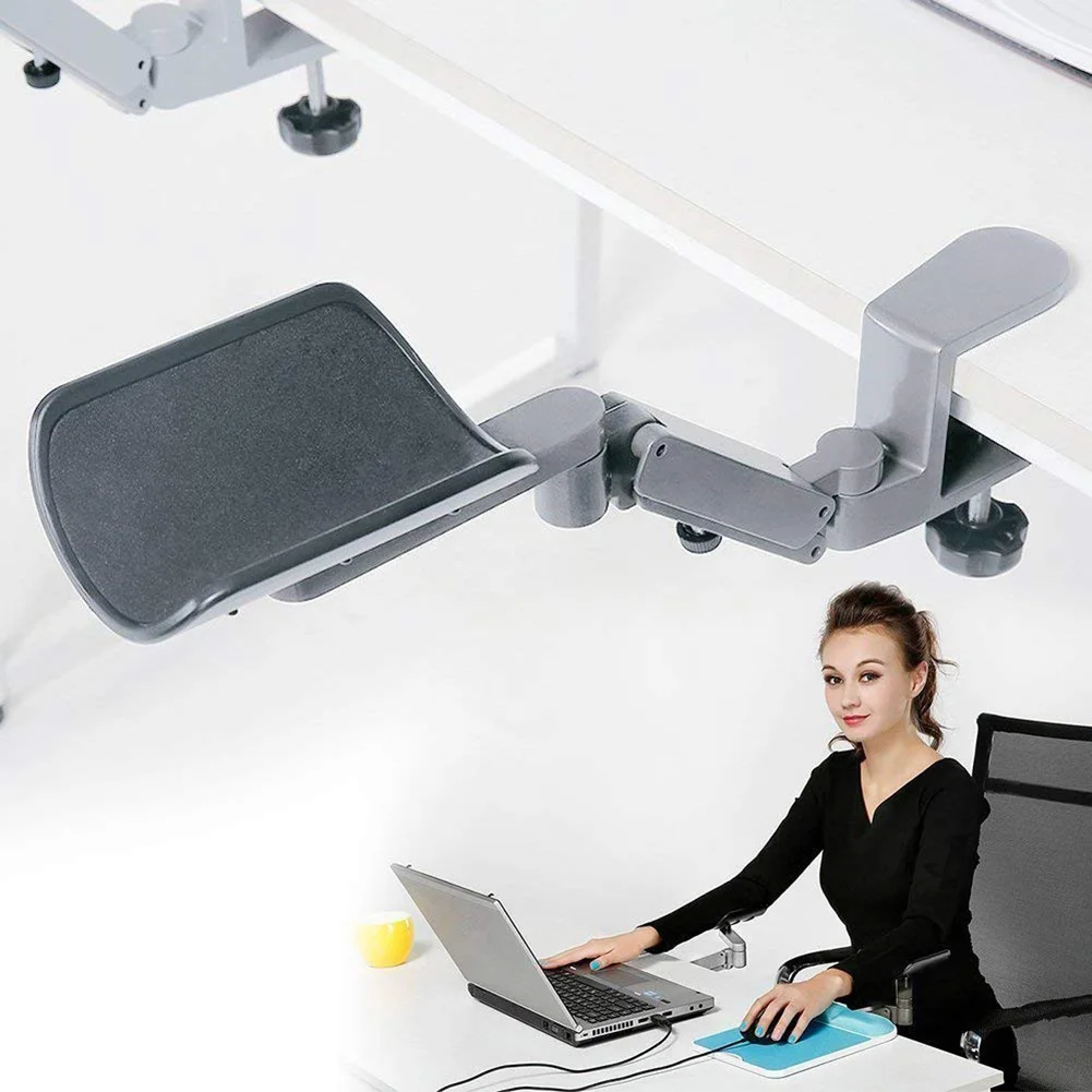 

Mouse Computer Bracket Arm Wrist Hand Rest Support Desk Table Armrest Stand LCC77