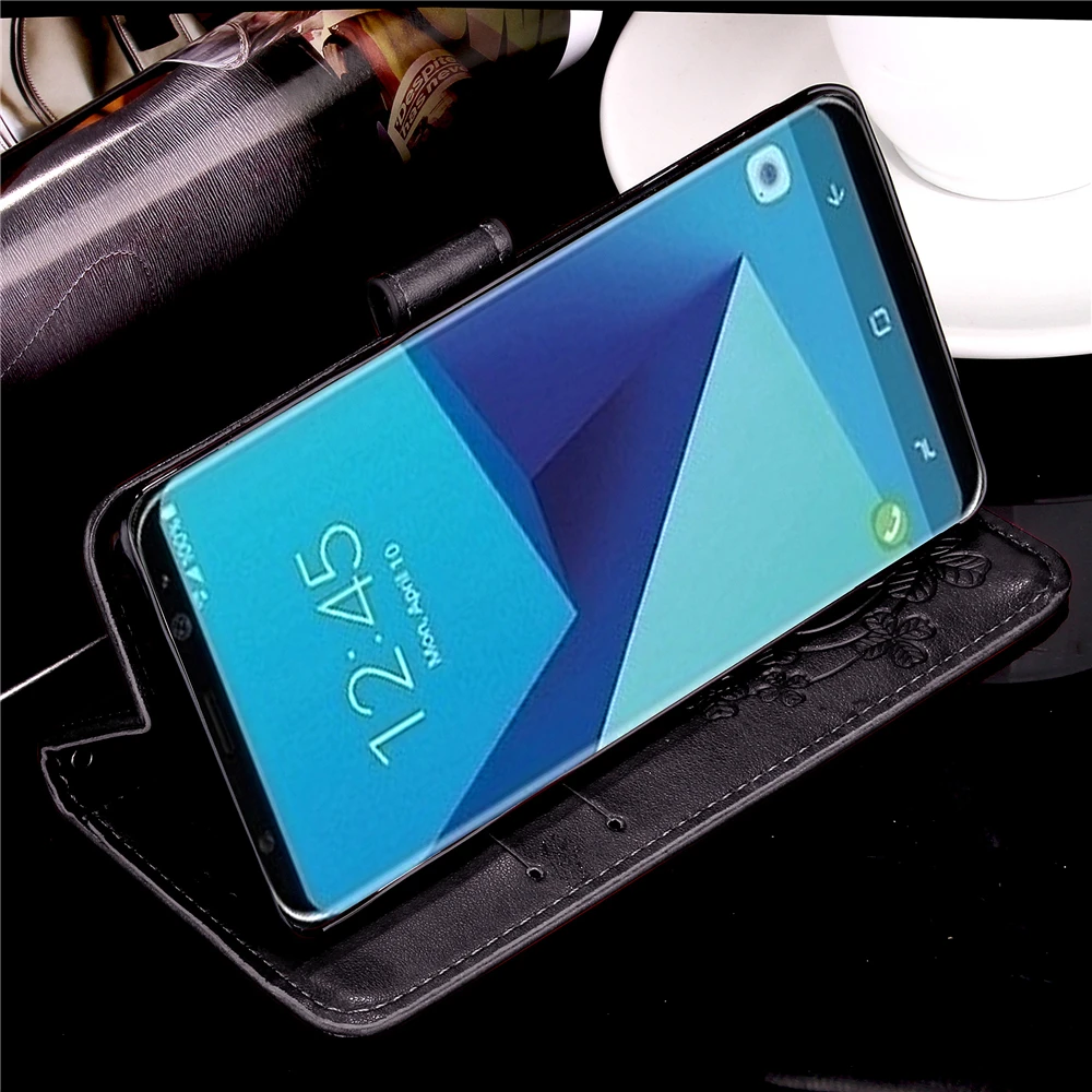 OUZIFISH Люкс Ретро Flip Case Для Samsung S8 PU Кожа + Мягкий Силиконовый Бумажник Стенд Крышка