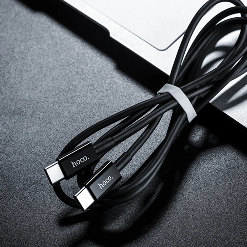 Hoco usb type C кабель 3A 45 Вт USB C к USB-C кабель для samsung Galaxy S9 S8 Note 9 PD Быстрая зарядка type C кабель для нового MacBook